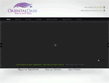 Tablet Screenshot of orientaloasisdayspa.com